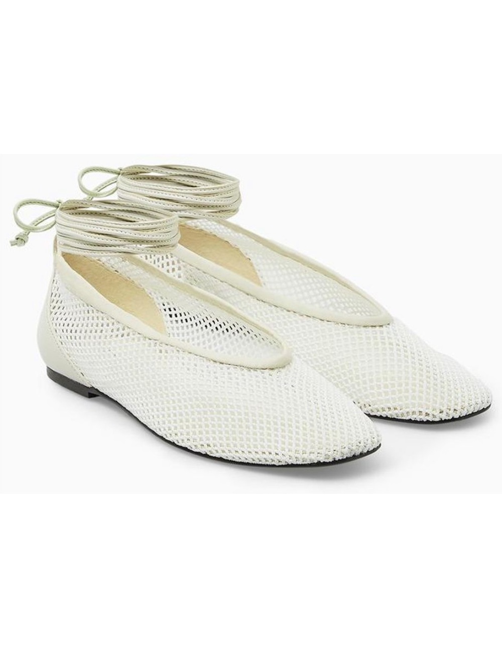COS Leather Trimmed Ballet Flats
